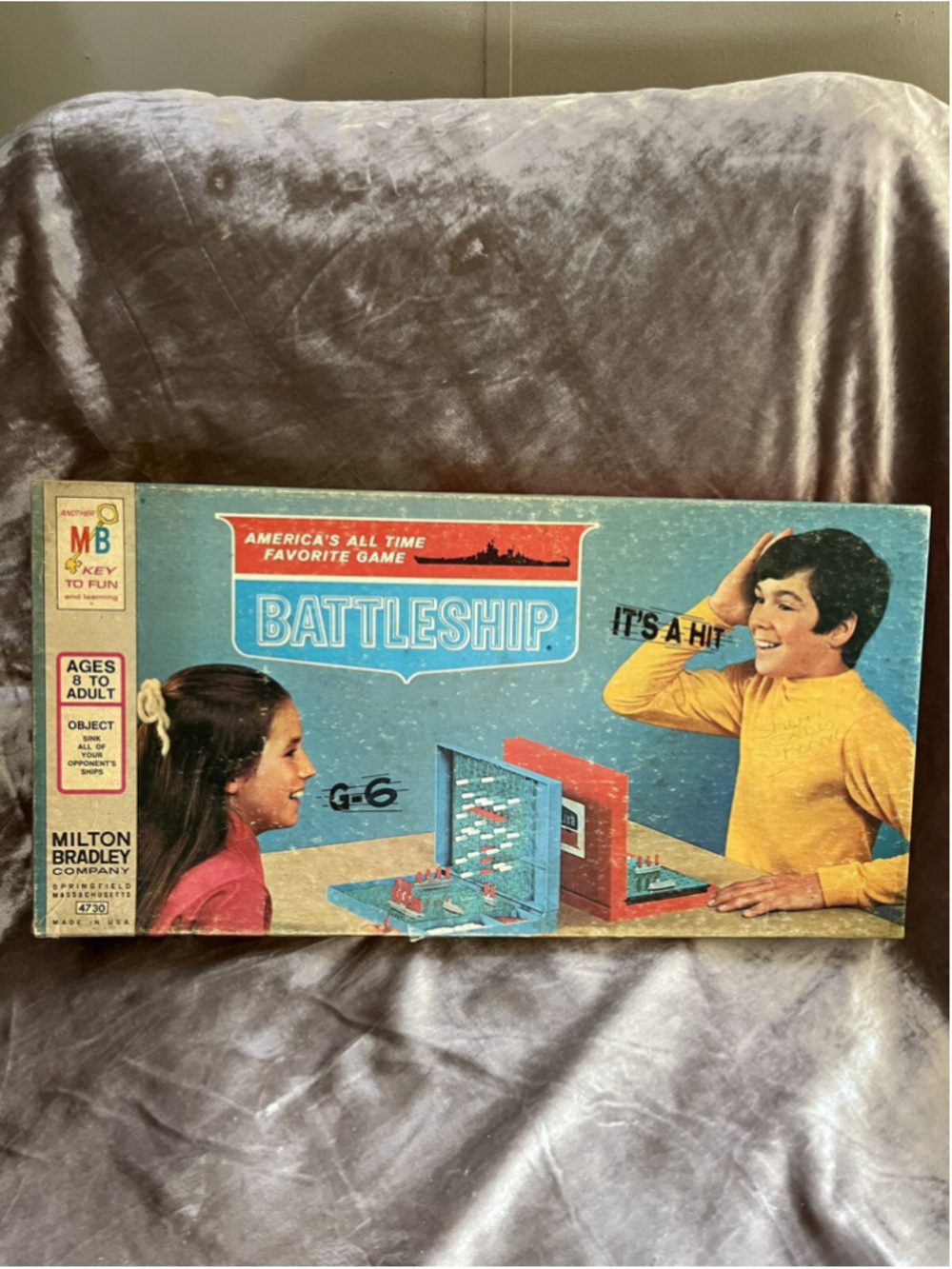 Battleship Board Game 1971 Milton Bradley Family Game Night Good Vtg SEE PICS